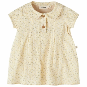 Flowy summer gown Lil'Atelier Turtledove Hulla Loose Body Dress AOP