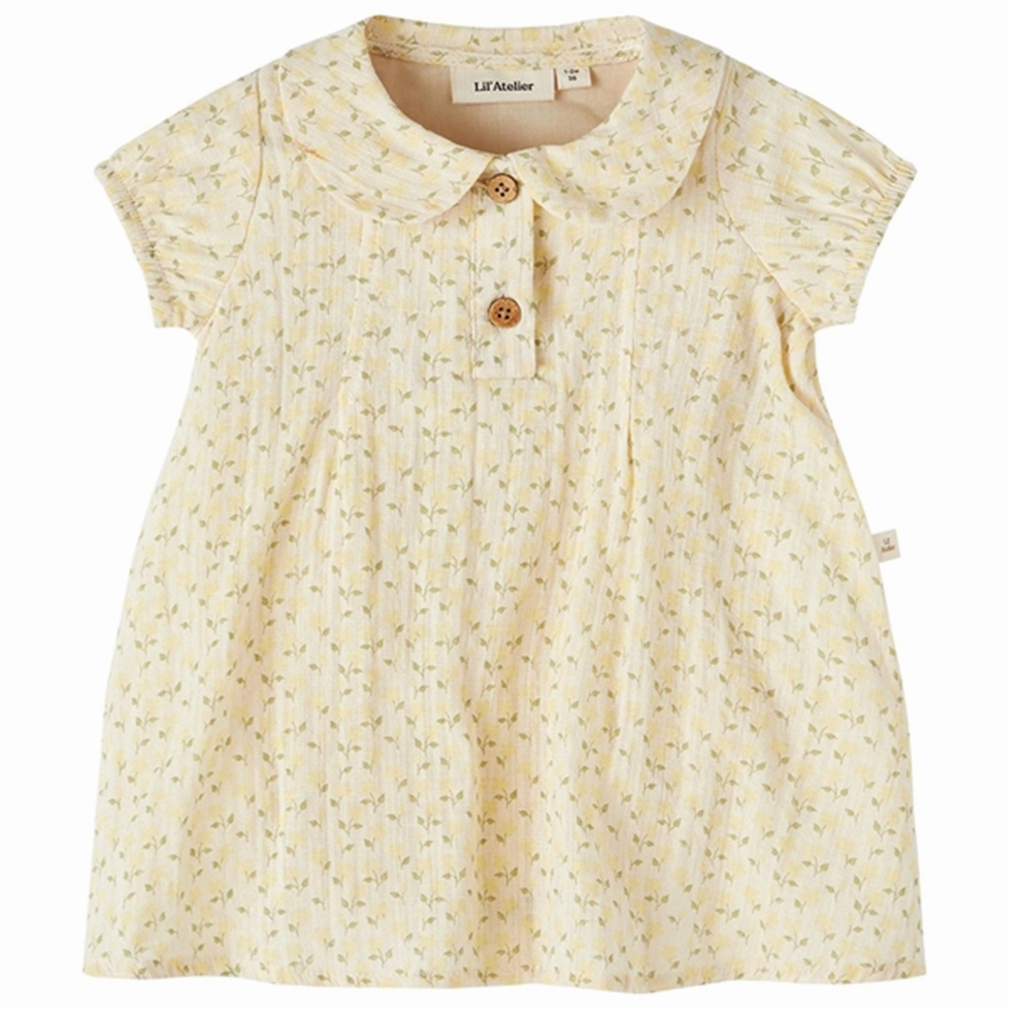 Lil'Atelier Turtledove Hulla Loose Body Dress AOP Retro Mood Trendy Layering