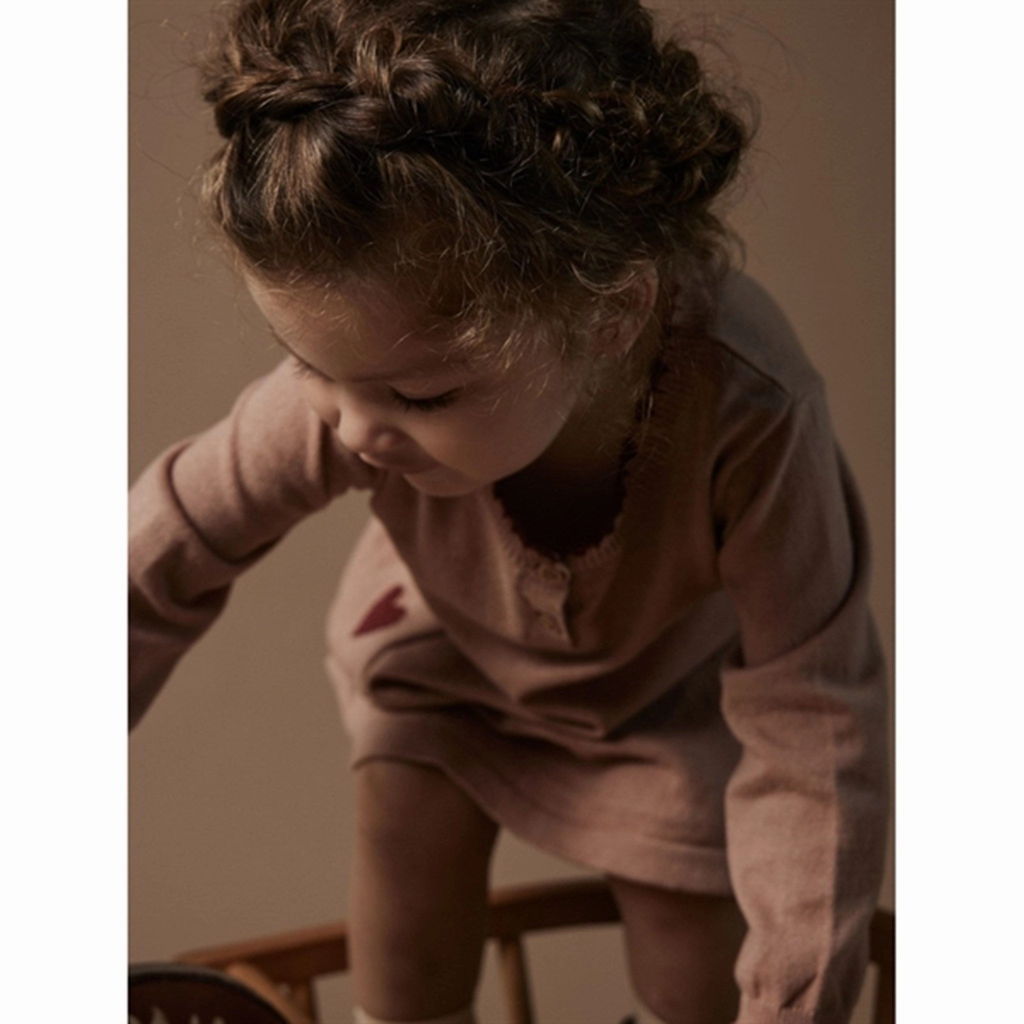 Summer Wear Matte-Lining Lil'Atelier Nougat Saran Knit Dress