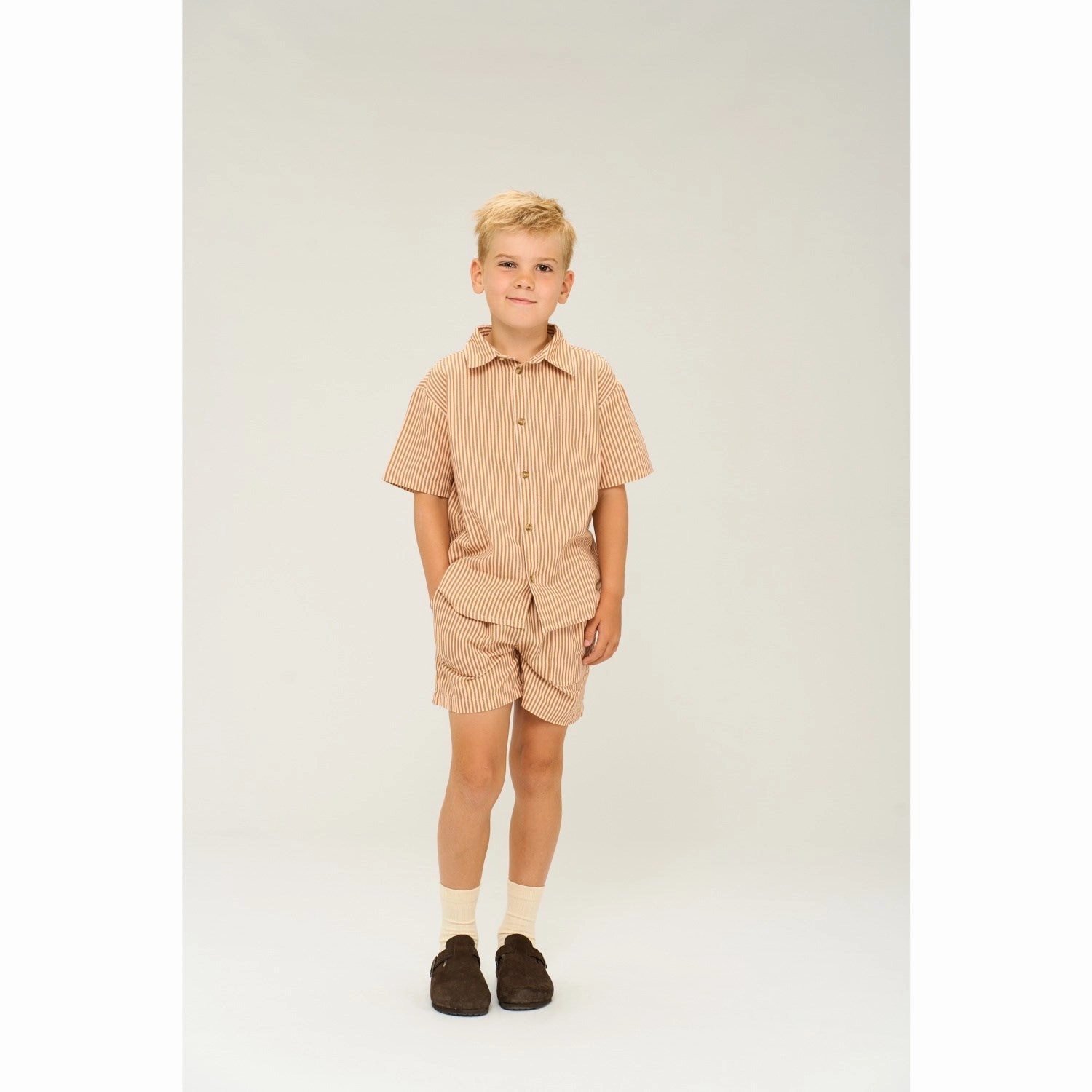 Wardrobe Must-Have The New Indian Tan Striped Ollie Shirt