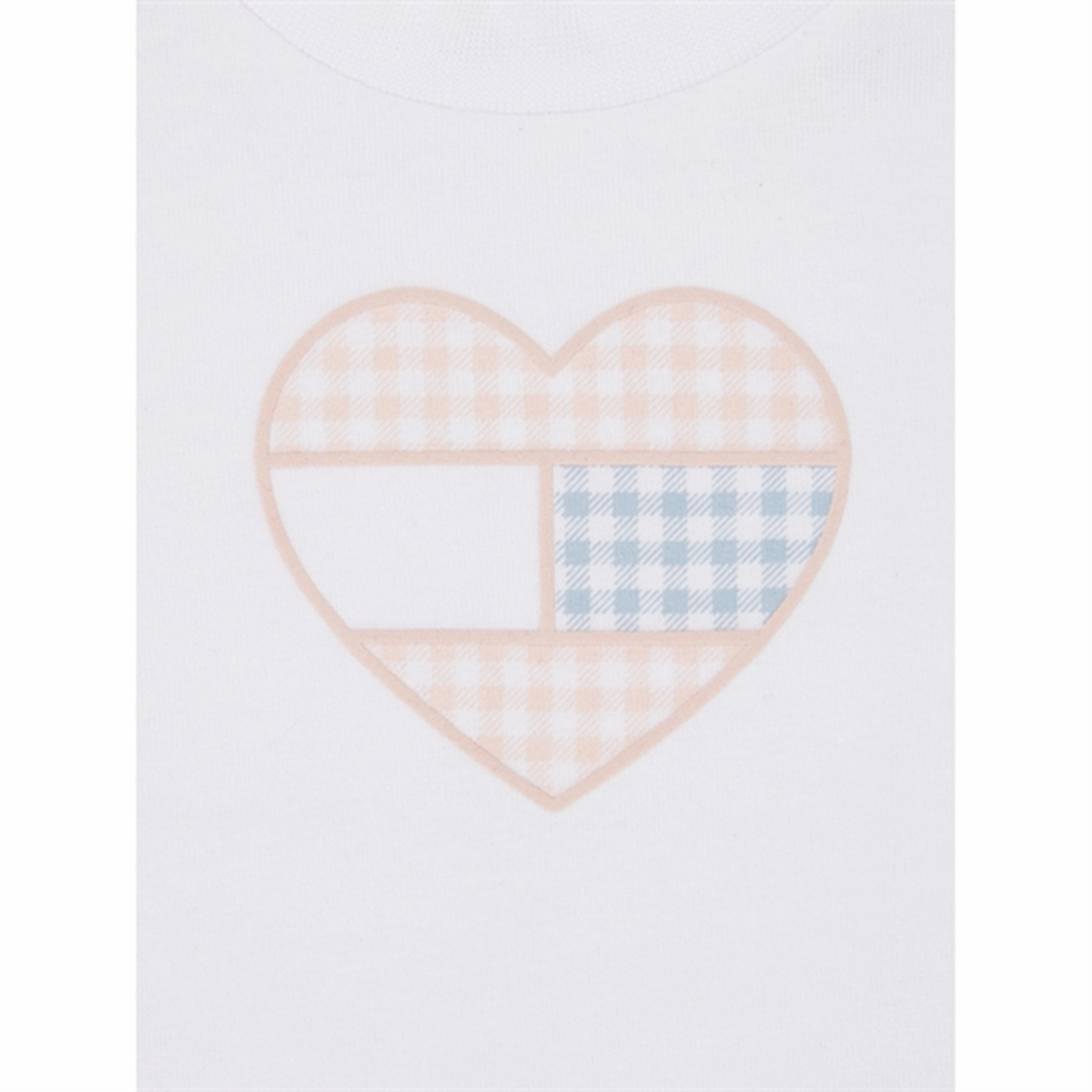 Tommy Hilfiger Baby Ruffle Gingham Flag T-Shirt White Perfectly Fit Easy Fit Wear