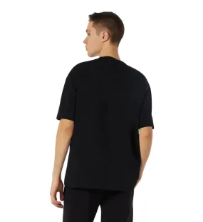 Beachwear Phobia maglietta nera manica corta da uomo PH00539 stampa fulmini bicolore viola-verde