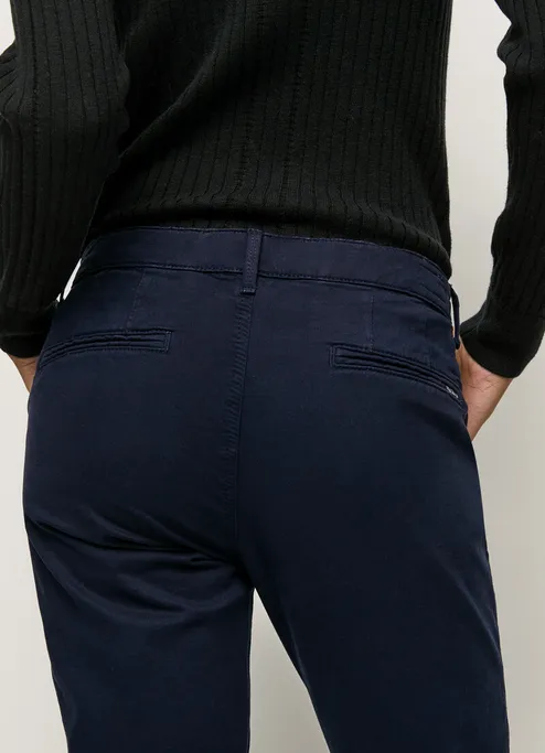 Pepe Jeans Pantalone Chino da donna elasticizzato Maura PL211547YF7R 594 rosso arancio Quick Flex