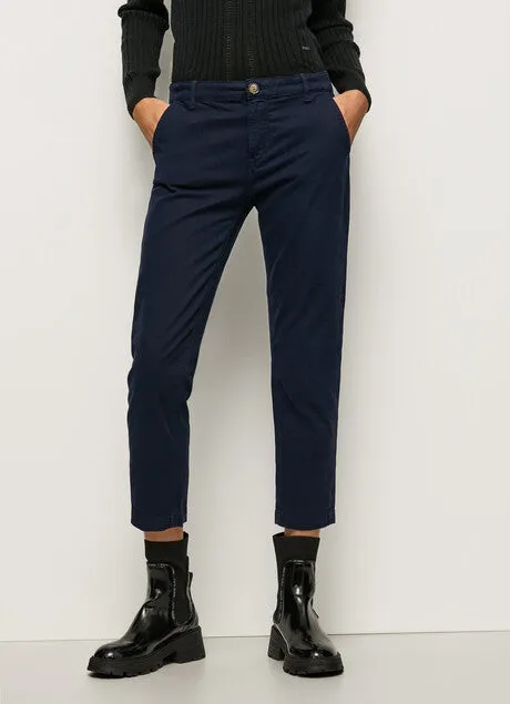 Pepe Jeans Pantalone Chino da donna elasticizzato Maura PL211547YF7R 594 rosso arancio LightweightComfort