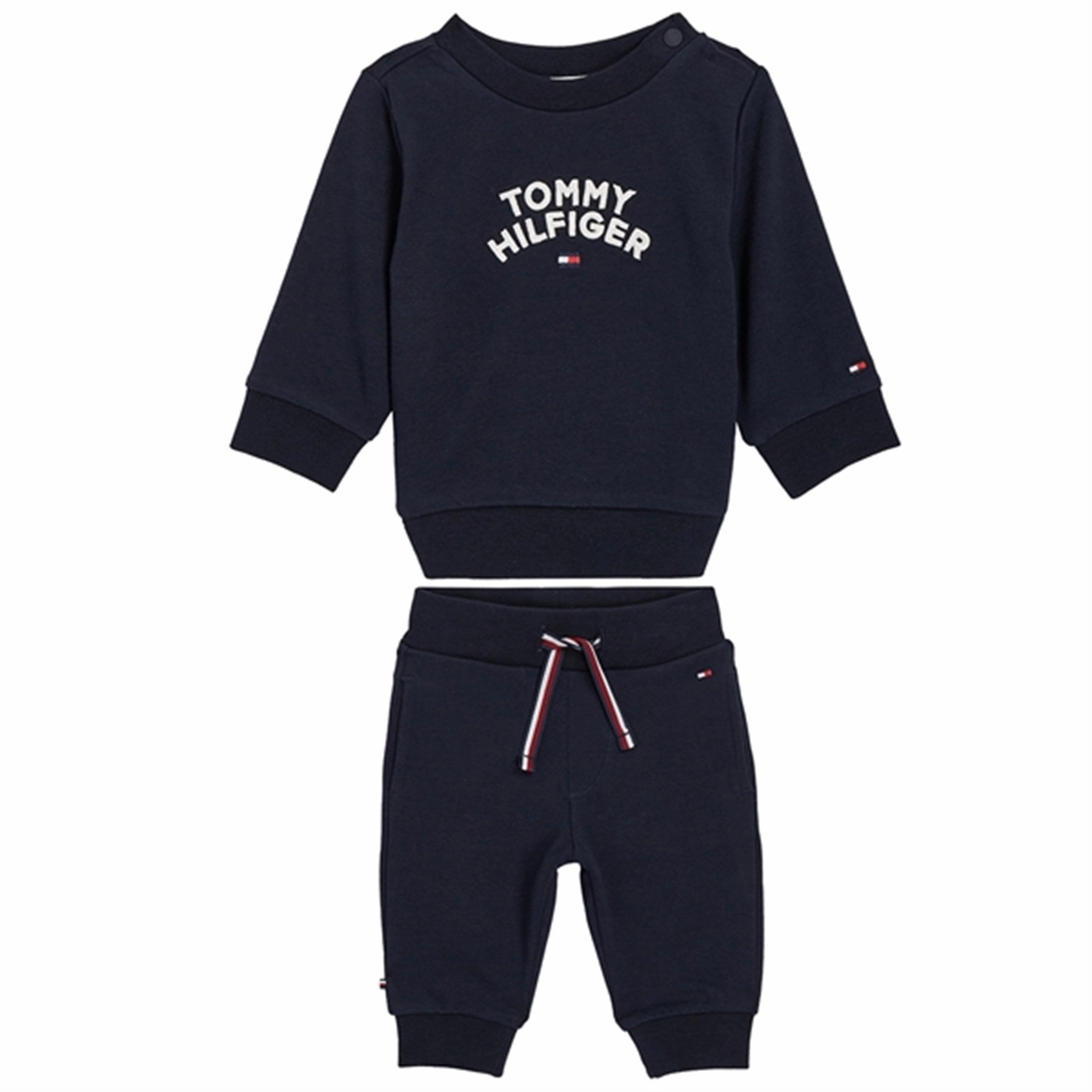Tommy Hilfiger Baby Flag Sweat Set Deep Indigo Dynamic Motion Capture