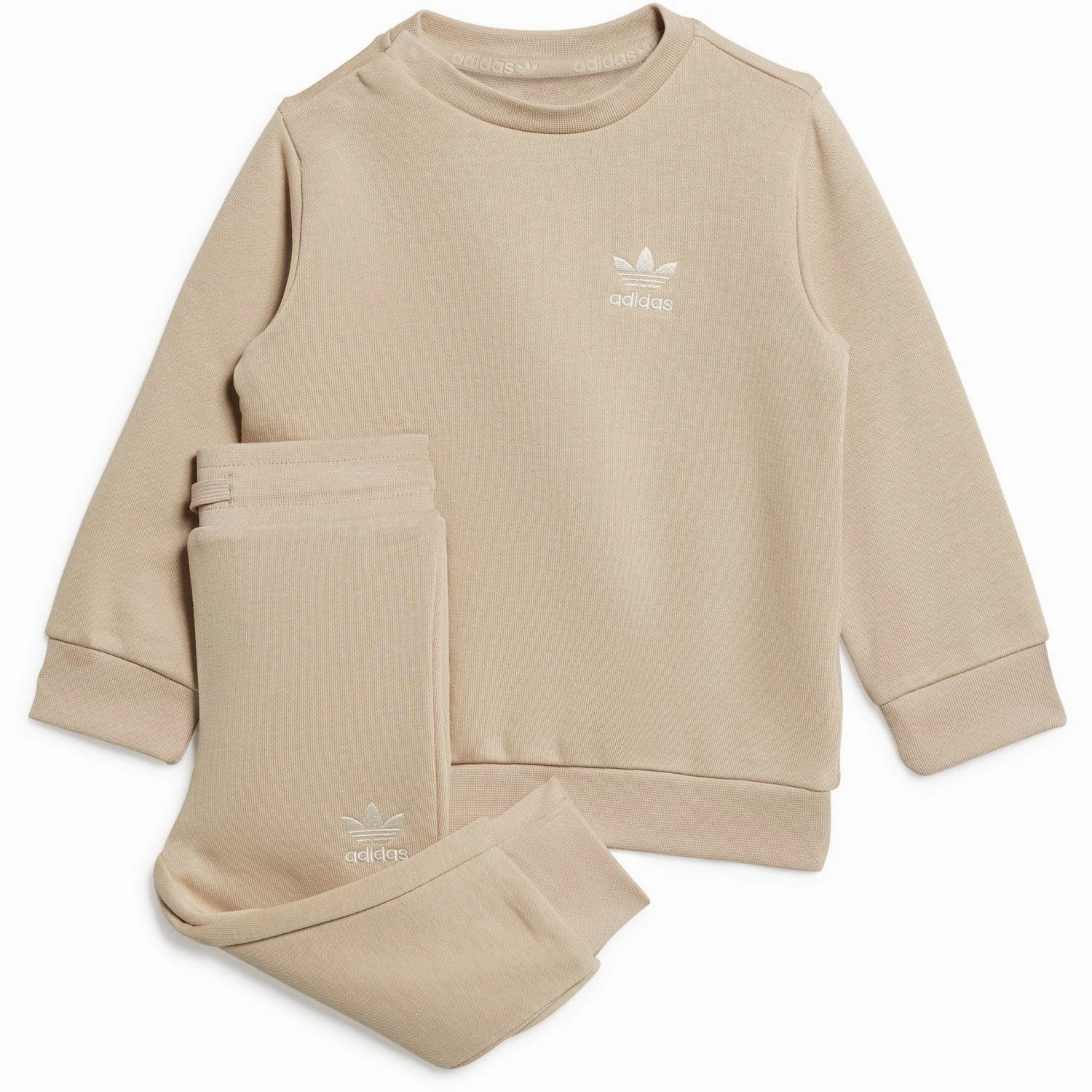 glass Sporty Look adidas Originals Magic Beige Crew Sweat Set