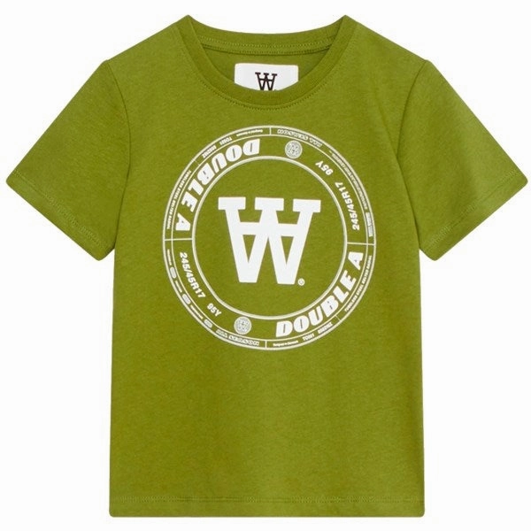 Wood Wood Fatique Green Ola Tirewall T-Shirt Flexible Shoulder Seams