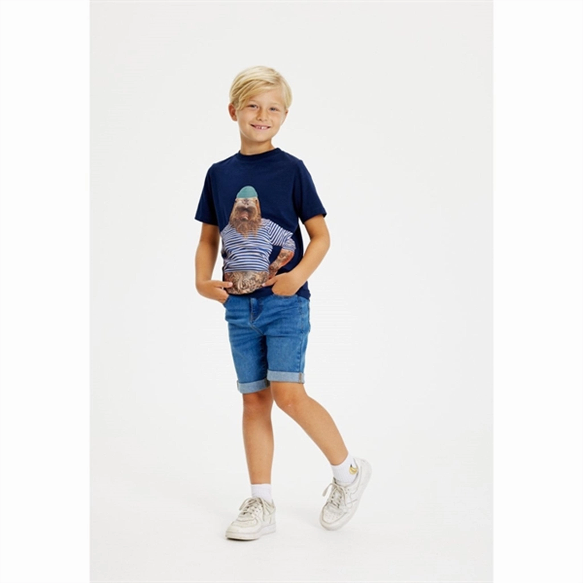 Stretch Knit anti static THE NEW Navy Blazer Gavin T-shirt