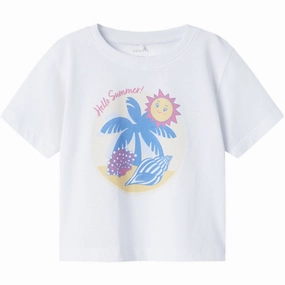 Name It Lucent White Nmfjassa Ss Nreg Top Pb Active Outfit Style