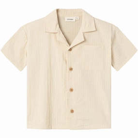 Business casual Lil'atelier Bleached Sand Homan Loose Shirt