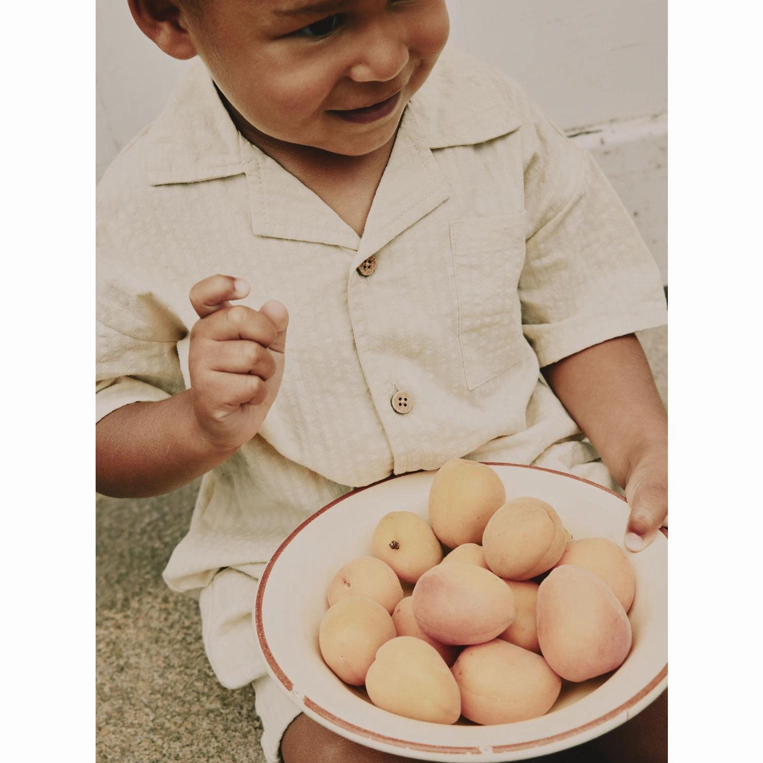 Exclusive Collection Lil'atelier Bleached Sand Homan Loose Shirt