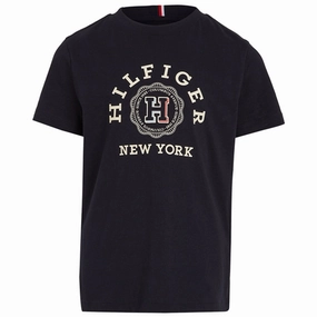 Tommy Hilfiger Monotype Arch T-Shirt Desert Sky Minimalist fashion