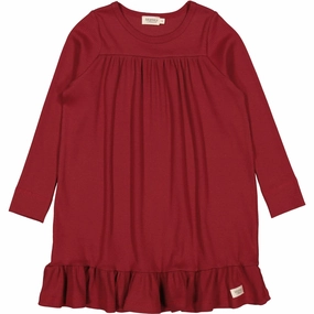 MarMar Modal Hibiscus Red Duse Dress Natural Tones Morning Glow