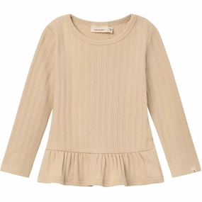 Dressy look Lil'Atelier Wood Ash Rita Slim Blouse