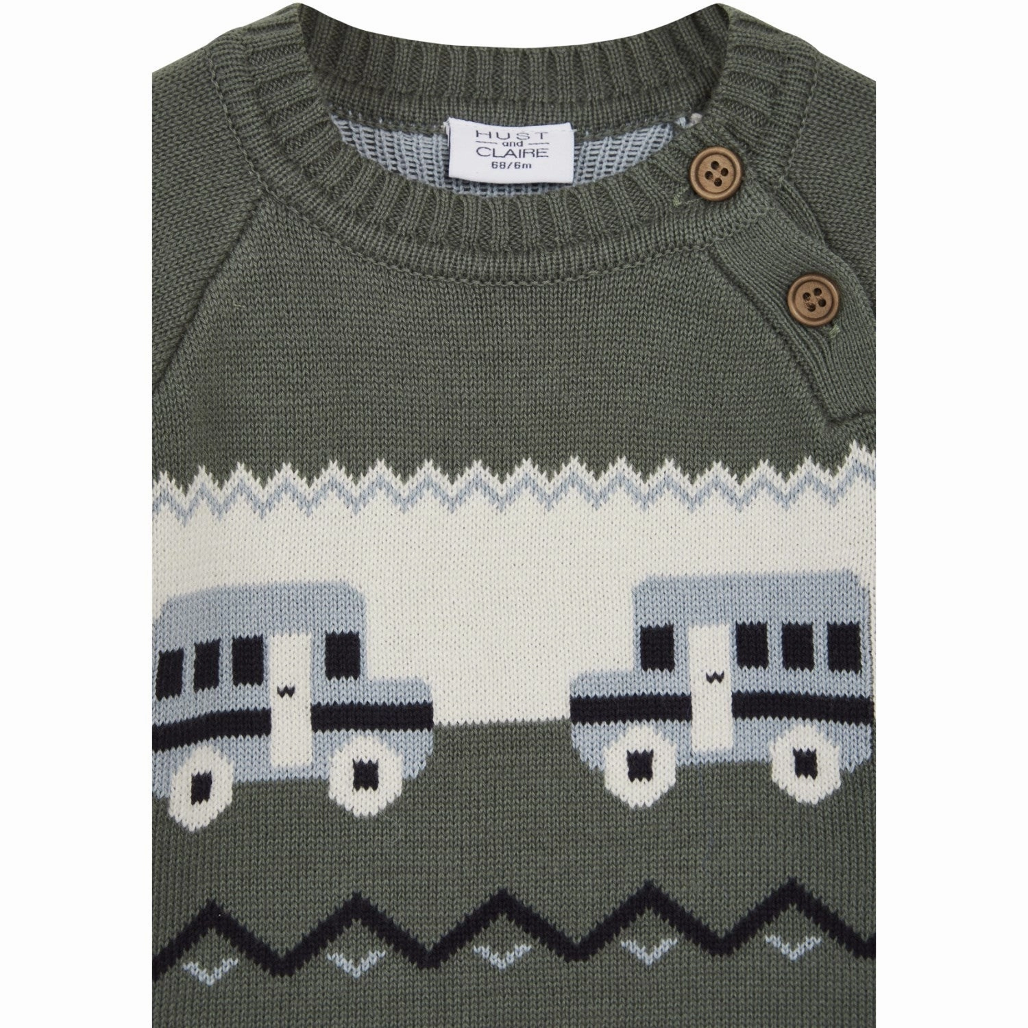 Snug feel Hust & Claire Pineneedle Baby Palle Pullover