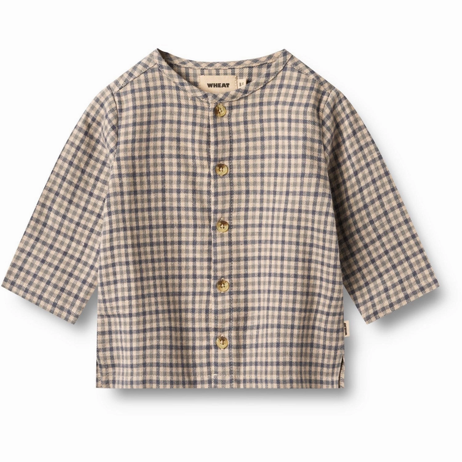 Abrasion Resistant Edges Wheat Blue Check Shirt L/S Shelby