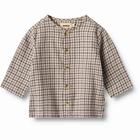 Youthful Style Wheat Blue Check Shirt L/S Shelby