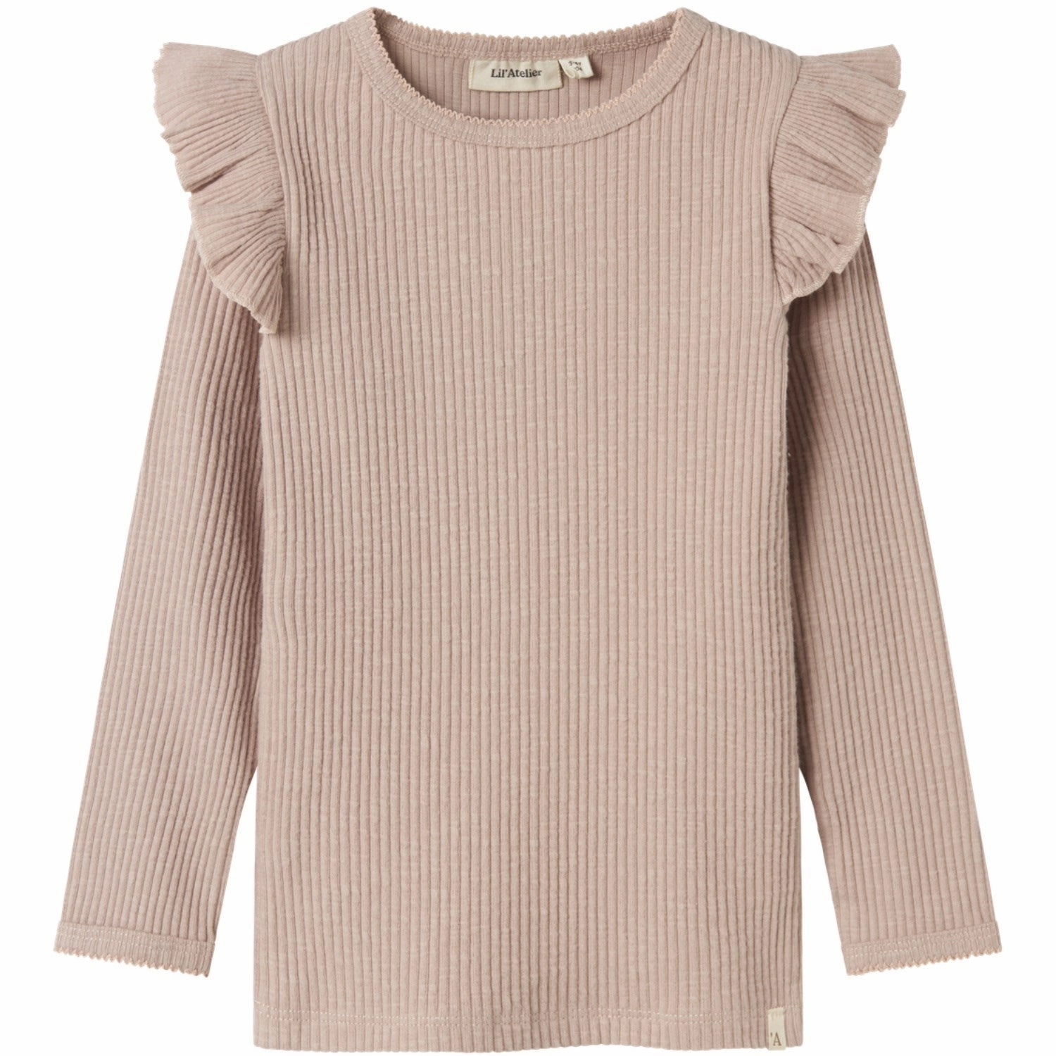 Lil'Atelier Shadow Gray Raja Sao Slim Blouse Coffee Run Comfort Fit