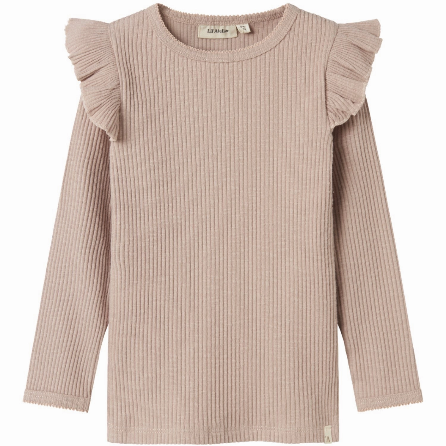 Hypoallergenic Lining Lil'Atelier Shadow Gray Raja Sao Slim Blouse