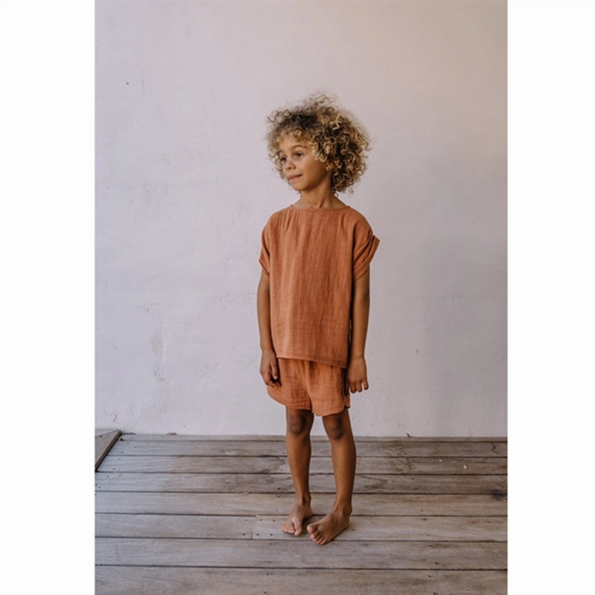 Studio Boheme T-shirt Praslin Caramel Trendy Look Beachwear