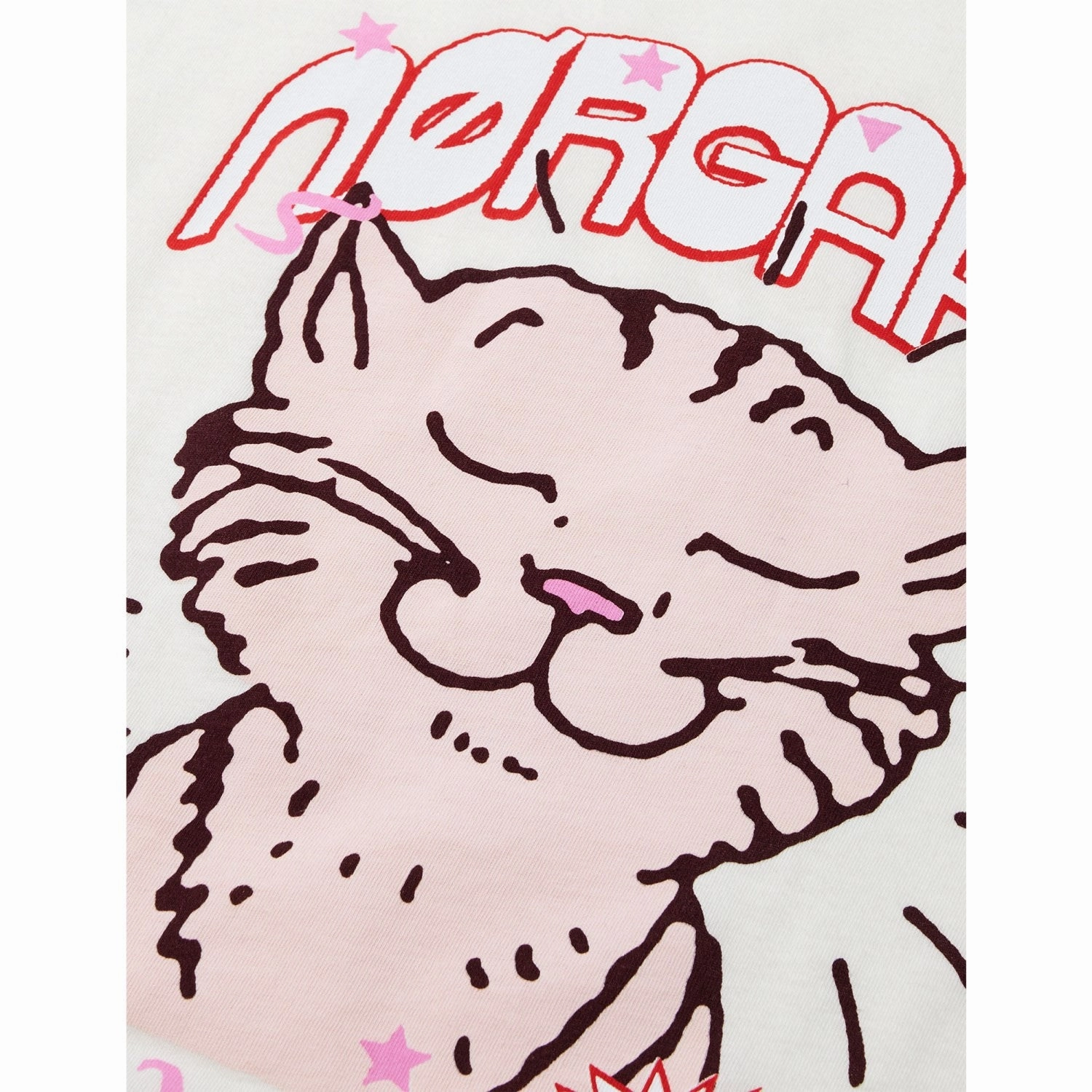 All-Season Wear Mads N?rgaard Vanilla Ice Single Cotton Tuvina Print Tee