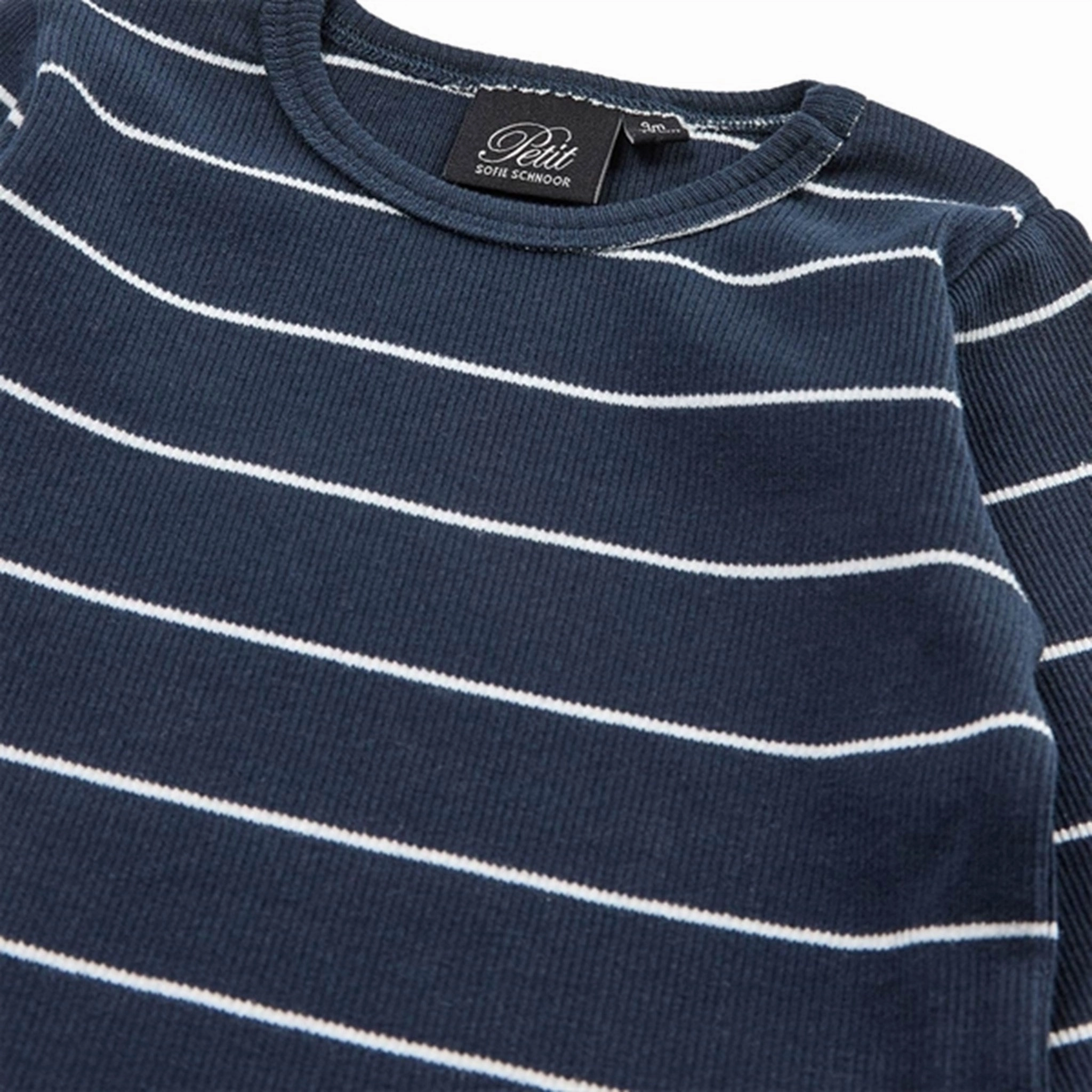 Petite Option Conference Appropriate Sofie Schnoor Dark Blue Blouse