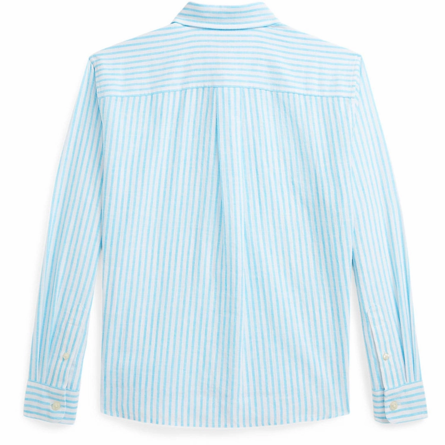 Luxury Feel Polo Ralph Lauren Turquoise Nova/Whte Stripe Girl Button Front Shirt