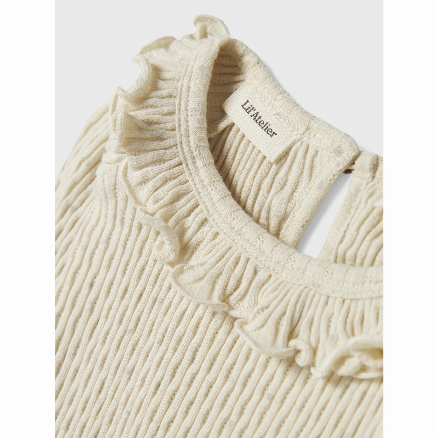 Lil'Atelier Turtledove Fiducia Slim Blouse Country Escape Youth fashion