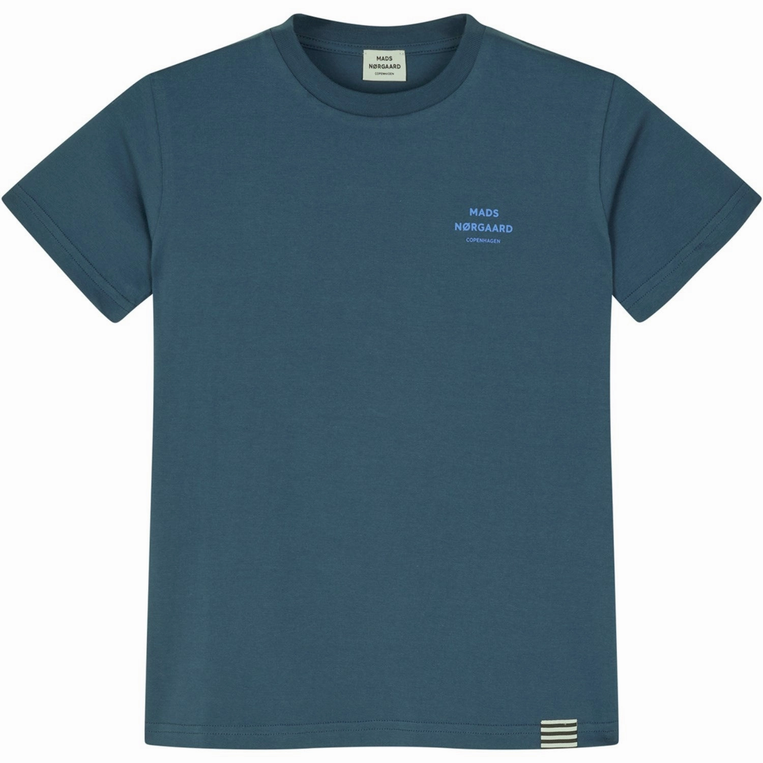 Mads N?rgaard Midnight Navy Printed Tee Thorlino Tee Fresh and Cool Retro