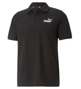 Puma Polo manica corta da uomo in cotone pique 586674-01 nero Thermoregulating Fabric
