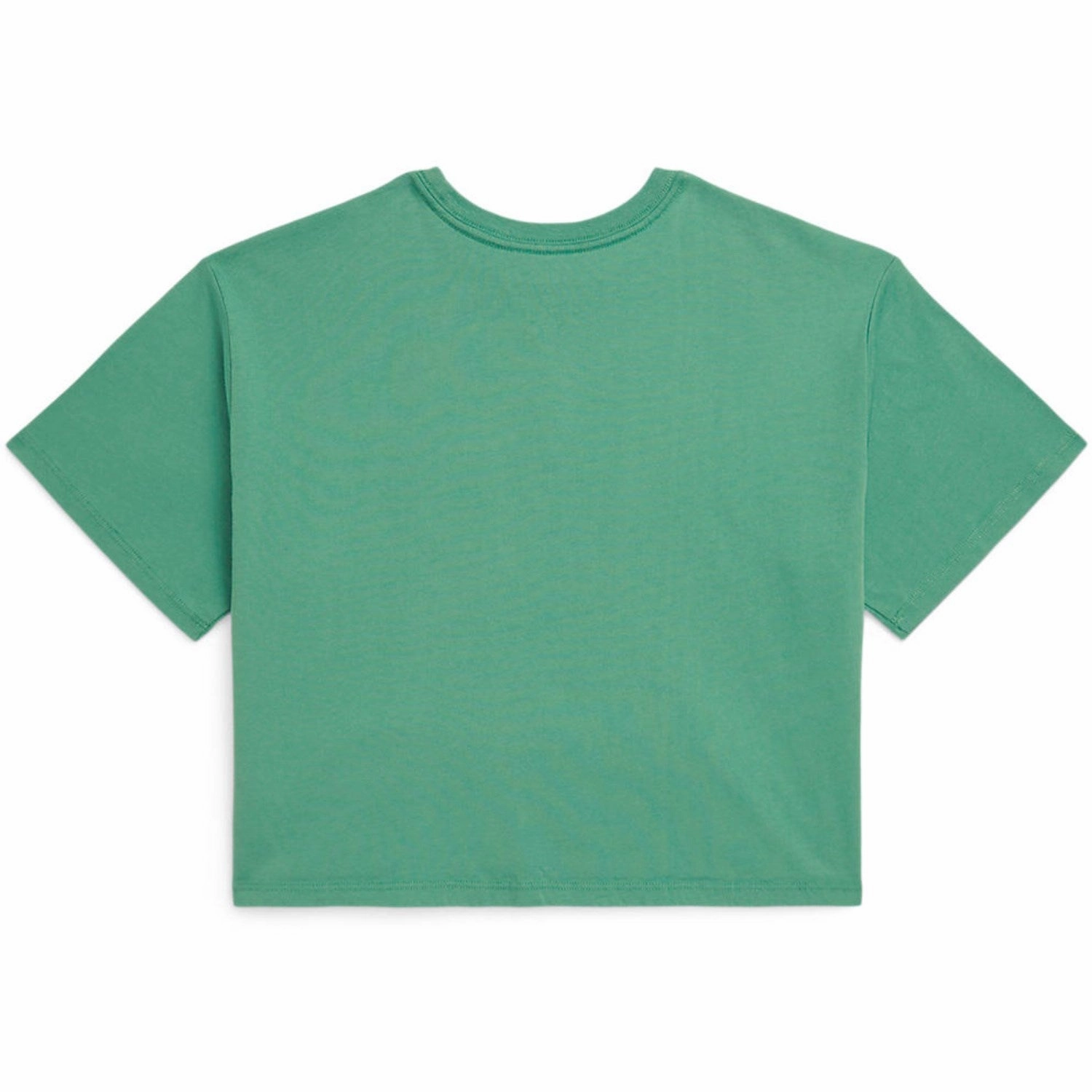 Simple and Relaxed Fashion-Forward Polo Ralph Lauren Fairway Green Cropped T-Shirt