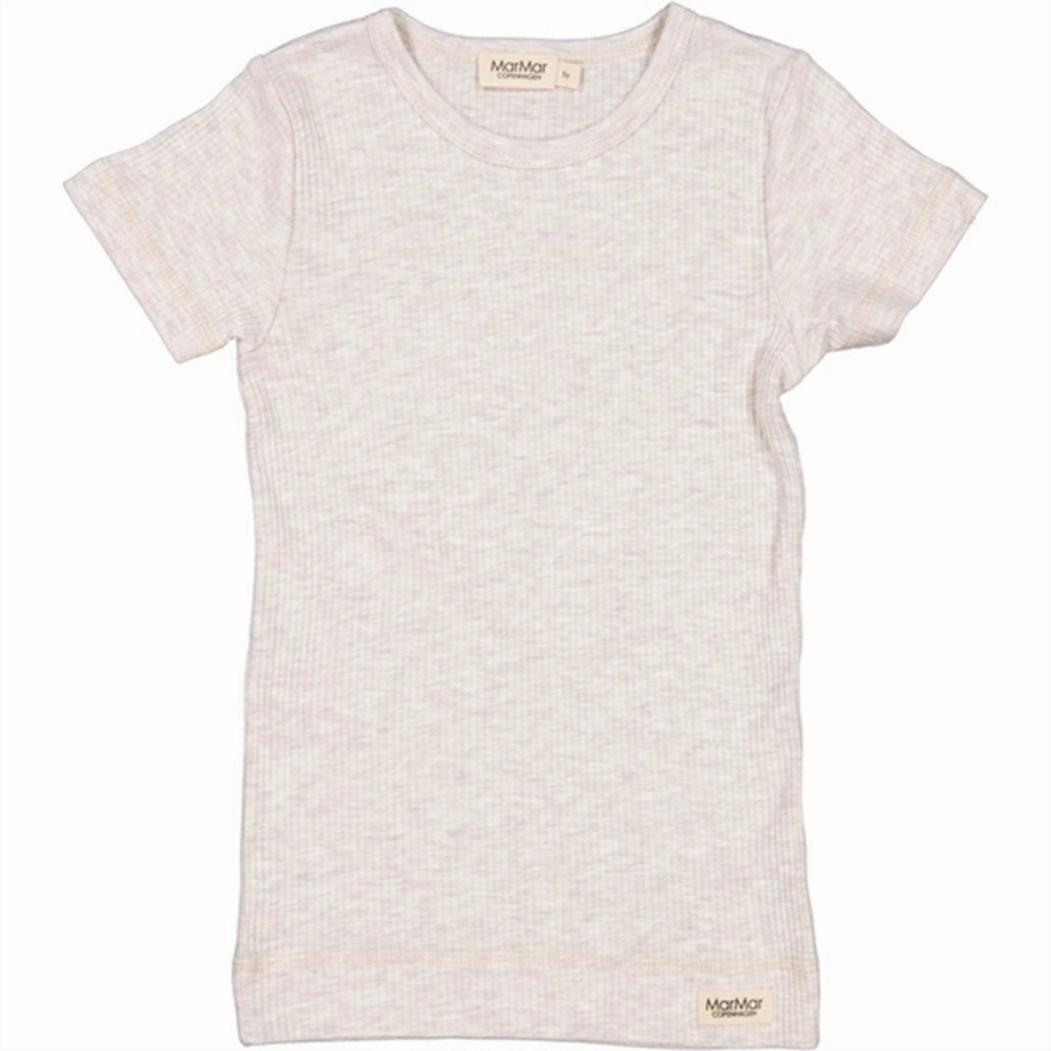 MarMar Modal Beige Melange Plain T-shirt Trendy Piece Chafe Free Armhole