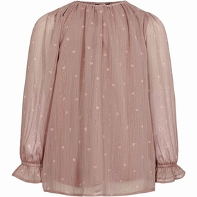 Sofie Schnoor Dark Purple Shirt Split hem