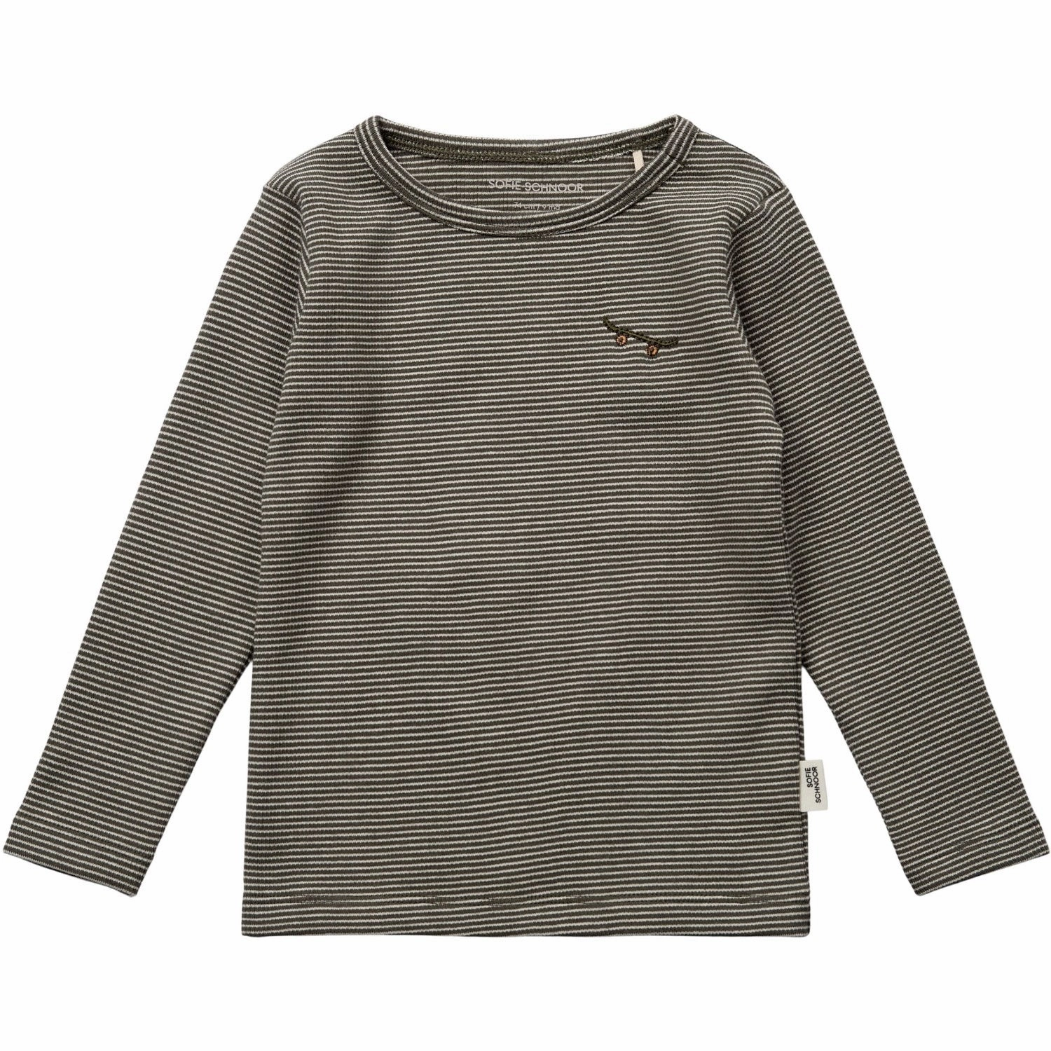 Sporty Look Bold Pattern Sofie Schnoor Forest Green Blouse