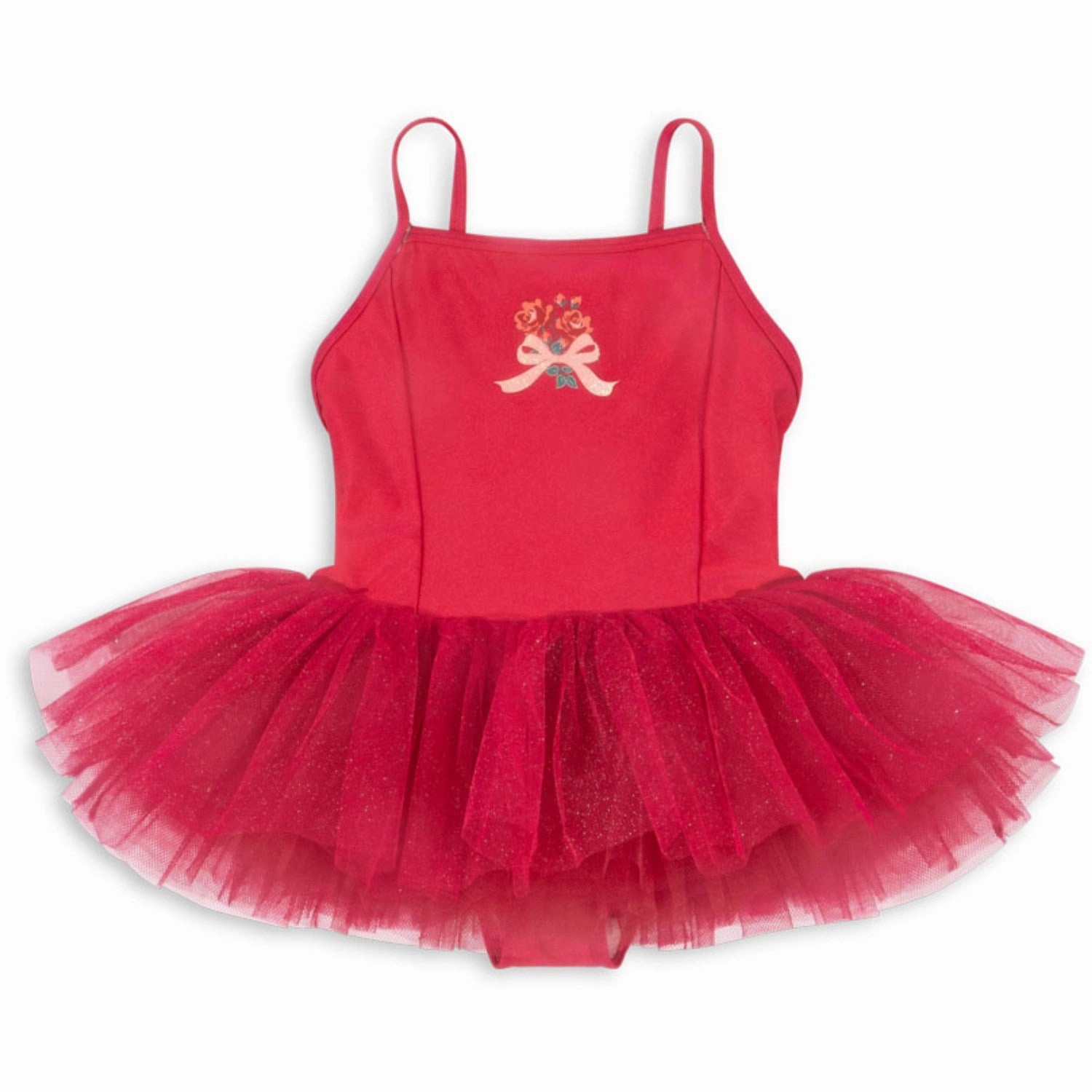 Natural Texture polka-dot Konges Sl?jd Rose Red Marina Dress