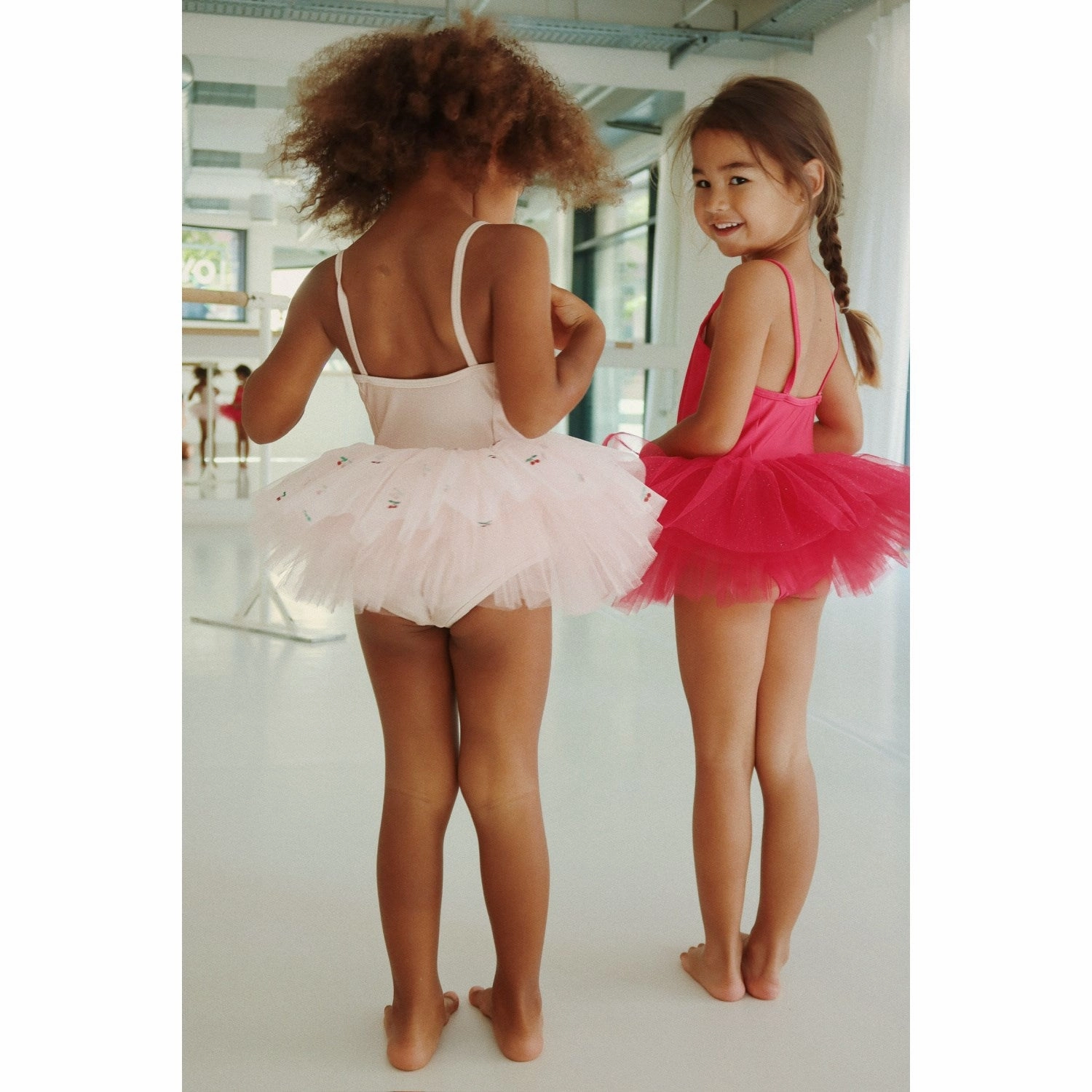 Konges Sl?jd Rose Red Marina Dress Minimalist fit-and-flare