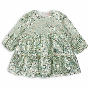 Functional-Design Konges Sl?jd Green Lila Sequins Dress