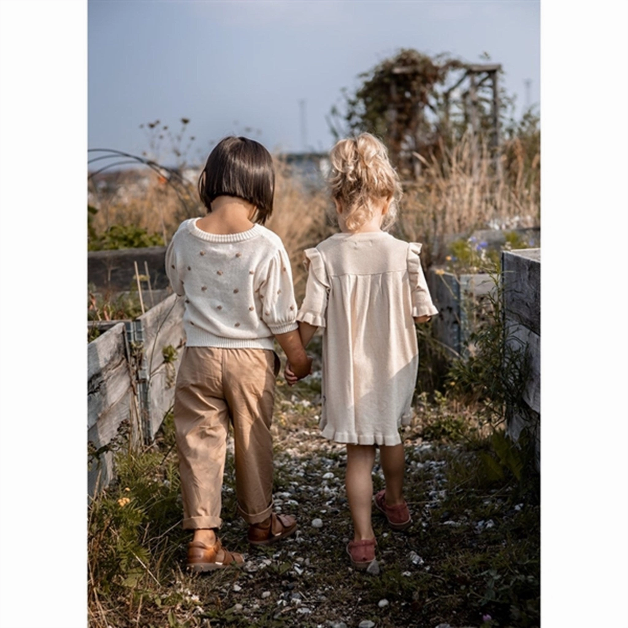 Slit Detail Formal dinner wear Fliink Sandshell Fame Embr. Knit Dress