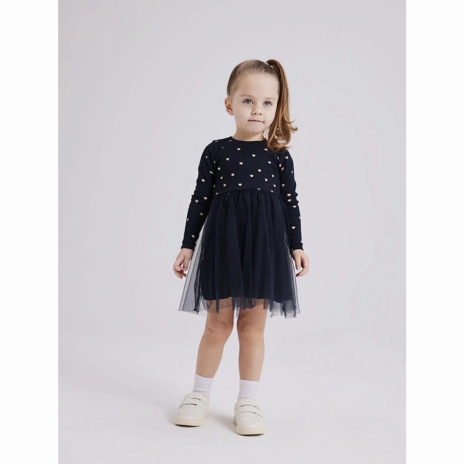 Pleated-Skirt Name It Dark Sapphire Nadja Dress Noos