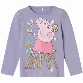 Low Maintenance Seasonal Wardrobe Name it Heirloom Lilac Fydina Peppa Pig Blouse