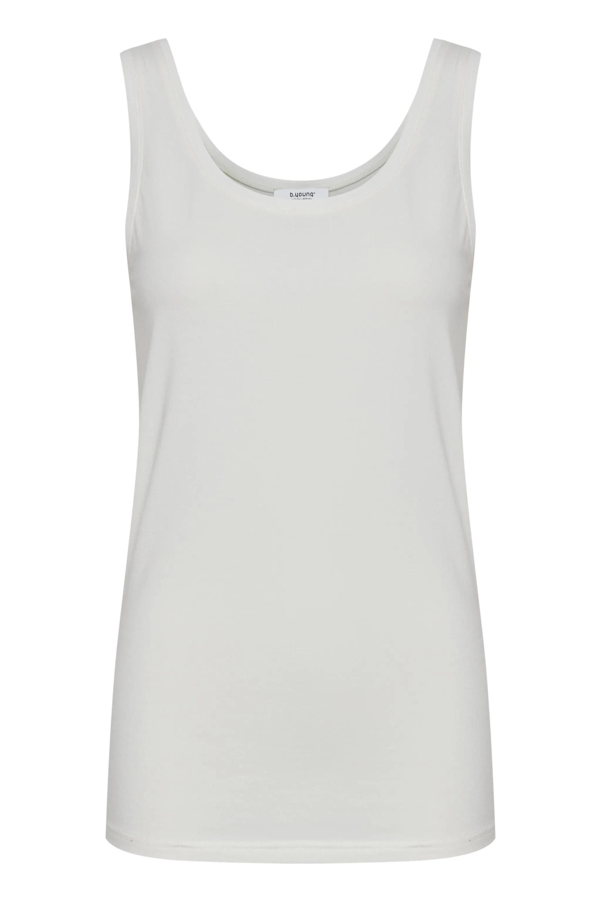 b.young Canotta da donna Top in maglia Iane sin 802894 80115 off white comfortable option Chilly Wear