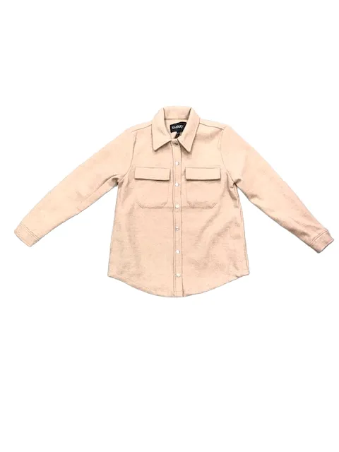 Simple Layer b.young giacca da donna in panno Byadana Shirt 20810134 1407081 Cement Melang