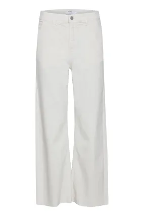 b.yuong Pantalone a vita alta Kato Bylydia Cropped Jeans 20812692 114800 bianco Seamless Technology Relaxed fit wear