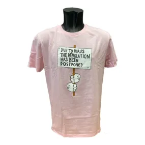 Loose fitting comfort Light Casual C1RCA maglietta manica corta da uomo Revolution MTS139 rosa