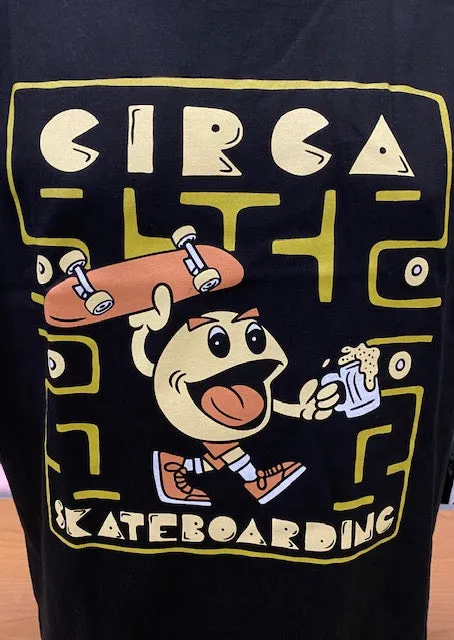 C1RCA maglietta manica corta da uomo SK8-MAN MTS141 nero Timeless Piece budget-friendly