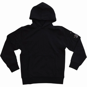 C.P. Company Black Sweatshirt W/Hood Fashion Layer Urban Mode