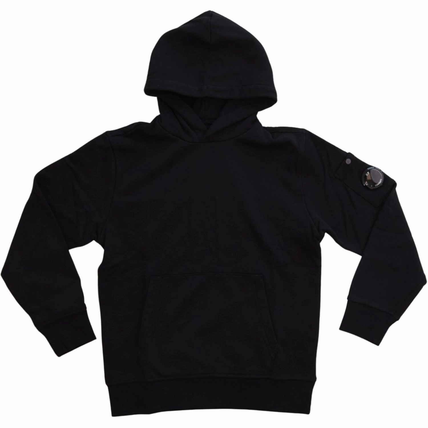 C.P. Company Black Sweatshirt W/Hood Fashion Layer Urban Mode