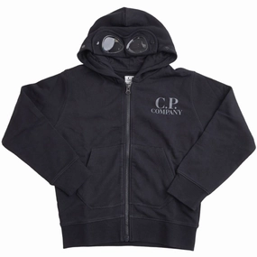Resort Wear C.P. Company Black Zip Sweatshirt/Hood