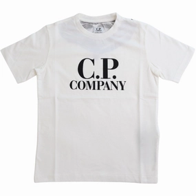 C.P. Company Gauze White T-Shirt Short Sleeve Timeless Comfort