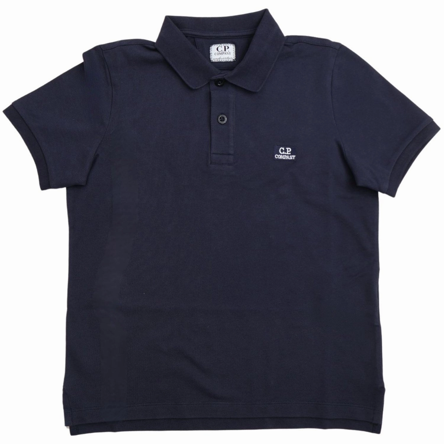Weekend Style Unstructured Hem C.P. Company Total Eclipse Blue Polo Shirt